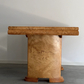 Vintage 1970's Maple Burl Desk