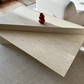 Vintage Travertine Split Level Coffee Table