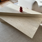 Vintage Travertine Split Level Coffee Table