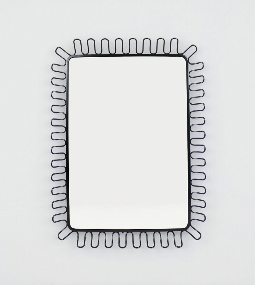 Vintage 'Mandal' Mirror by by Francis Cayouette