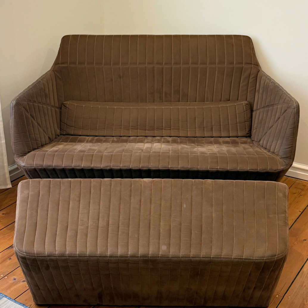 Ligne Roset Facett Two-Seater Settee & Footrest