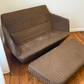 Ligne Roset Facett Two-Seater Settee & Footrest