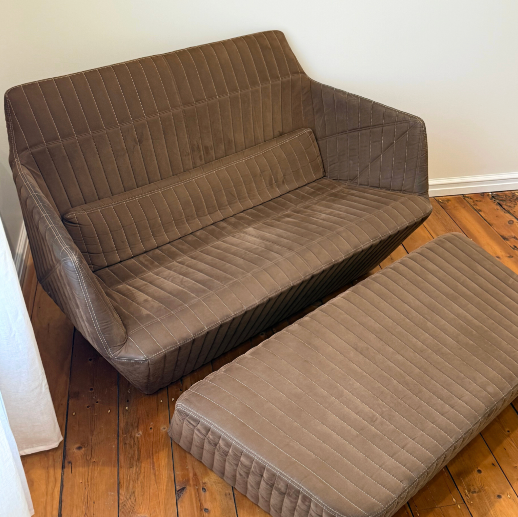Ligne Roset Facett Two-Seater Settee & Footrest