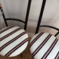 Pair of Black and White Chiavari Chairs, 1950s