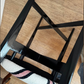 Pair of Black and White Chiavari Chairs, 1950s