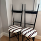 Pair of Black and White Chiavari Chairs, 1950s