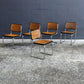 Set of Five Cesca Chairs by Marcel Breuer for Gavina, Italy 1960s