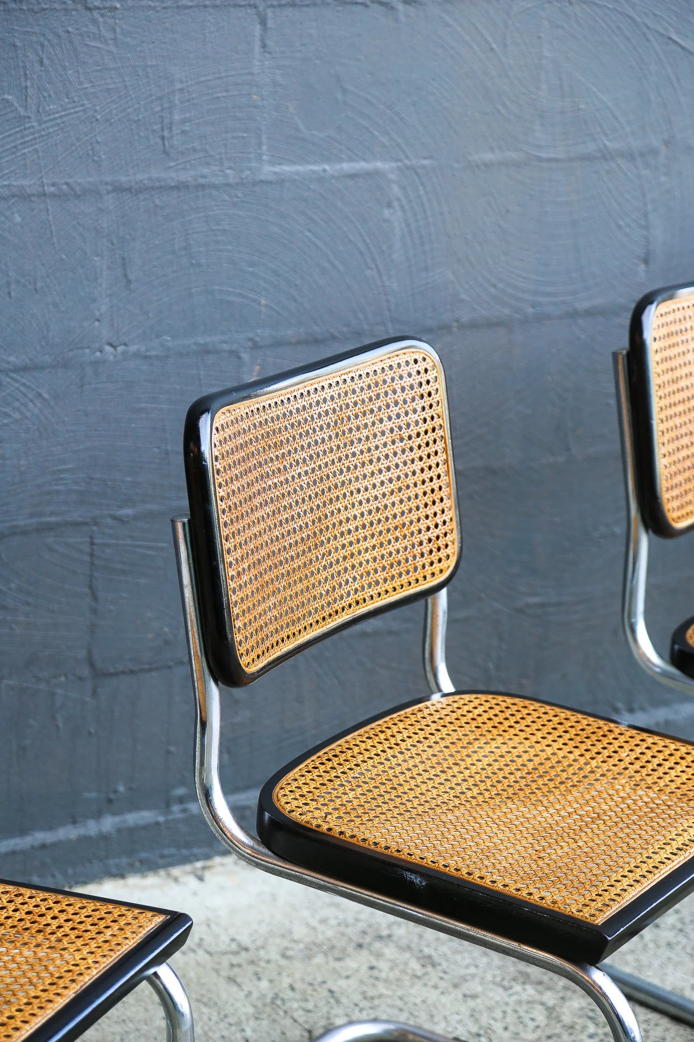 Set of Five Cesca Chairs by Marcel Breuer for Gavina, Italy 1960s