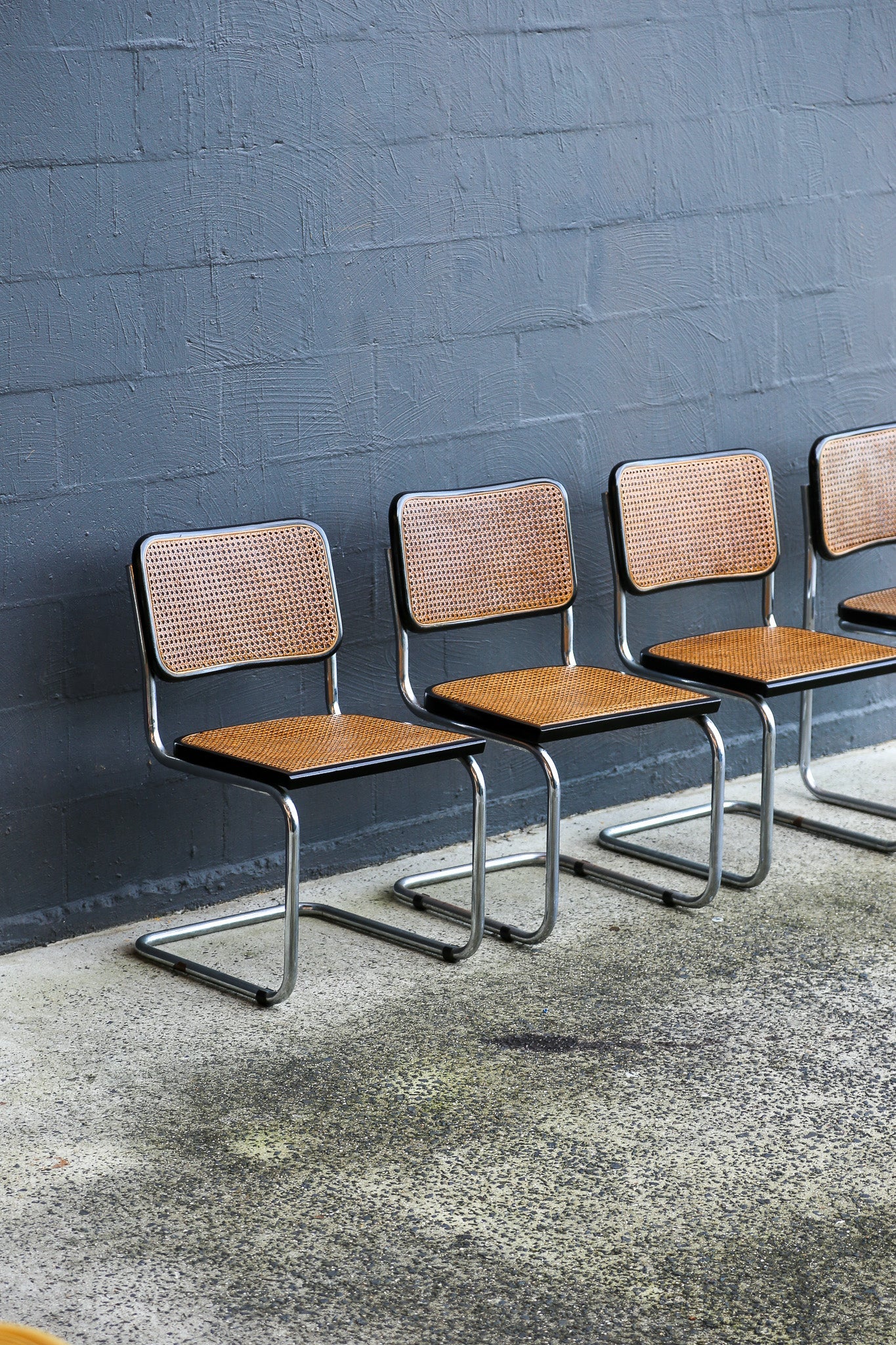 Set of Five Cesca Chairs by Marcel Breuer for Gavina, Italy 1960s