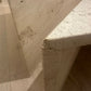 Vintage Split Level Unfilled Travertine Coffee Table