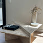 Vintage Split Level Unfilled Travertine Coffee Table