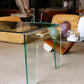 FIAM Italy Curved Glass Waterfall Table