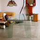 FIAM Italy Curved Glass Waterfall Table
