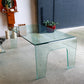 FIAM Italy Curved Glass Waterfall Table