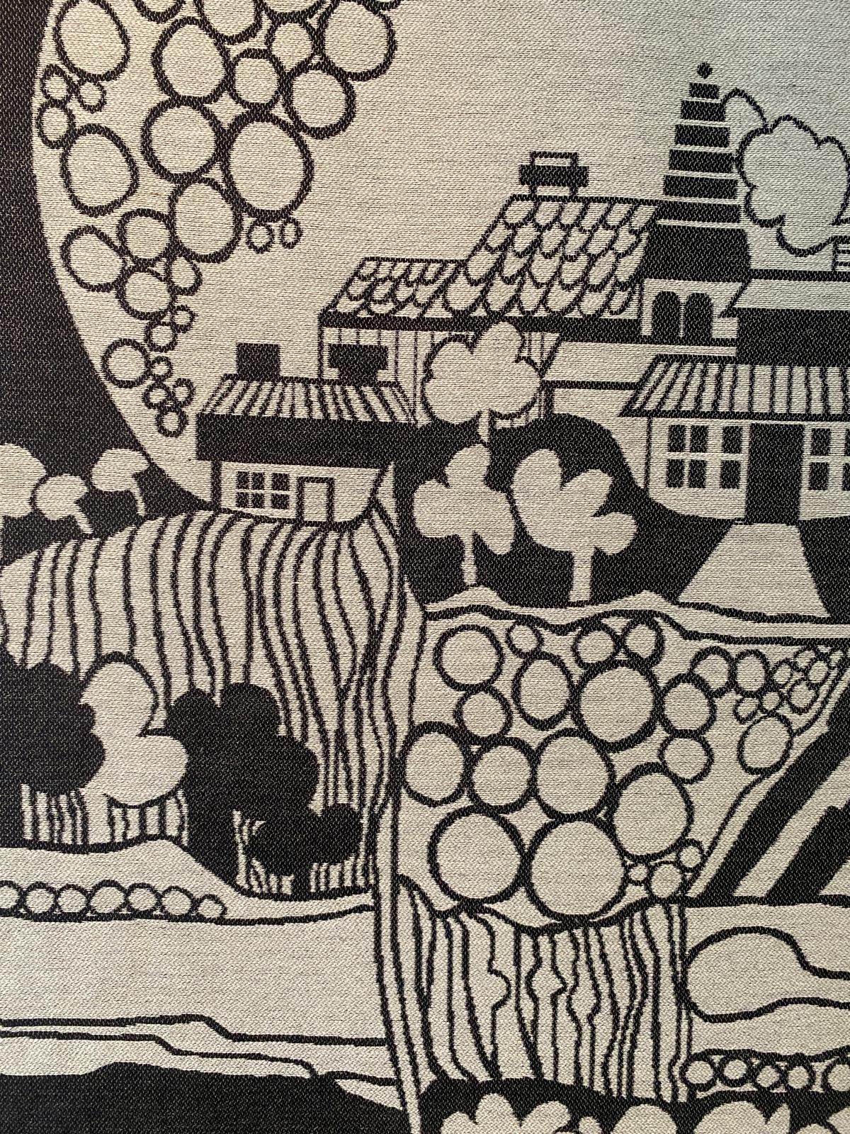 Mid Century Art Wall Hanging Tapestry By Ingalill Sjoblom