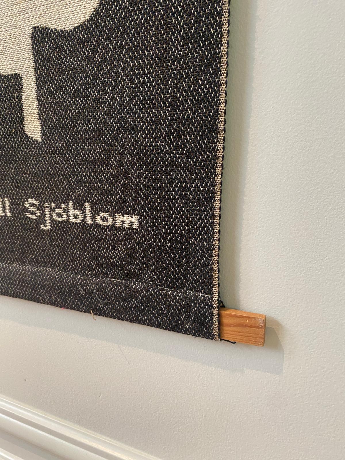 Mid Century Art Wall Hanging Tapestry By Ingalill Sjoblom