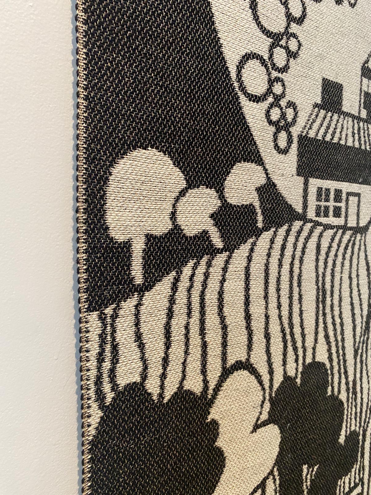 Mid Century Art Wall Hanging Tapestry By Ingalill Sjoblom