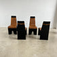 Willy Rizzo Dining Chairs for Mario Sabot, Italy 1960s