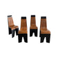 Willy Rizzo Dining Chairs for Mario Sabot, Italy 1960s