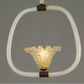 1940s Barovier Murano Glass Pendant - Frill Bowl