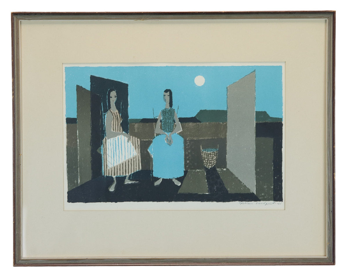 Signed Lithograph by Fabian Lundqvist, Sweden 1961