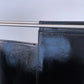1960's Mid Century Italian Genuine Black Leather and Chrome Double Sling Magazine Rack