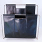 1960's Mid Century Italian Genuine Black Leather and Chrome Double Sling Magazine Rack