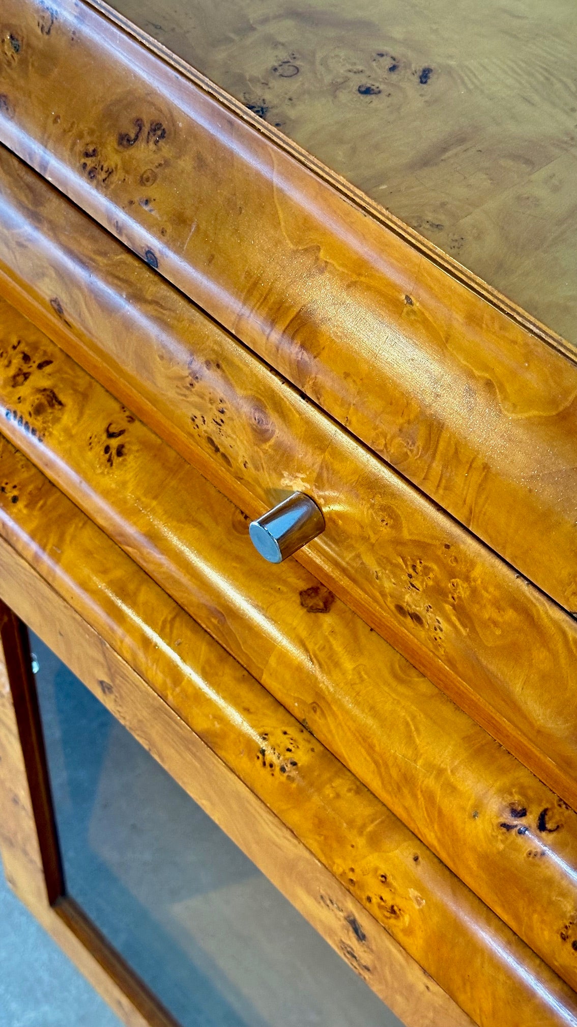Mid Century Burlwood Sideboard