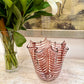 Vintage Striped Murano Vase