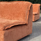 Large curved Cinnamon sofa set