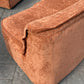 Large curved Cinnamon sofa set