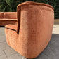 Large curved Cinnamon sofa set