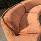 Large curved Cinnamon sofa set