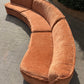 Large curved Cinnamon sofa set