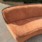 Large curved Cinnamon sofa set