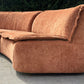 Large curved Cinnamon sofa set