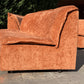 Large curved Cinnamon sofa set