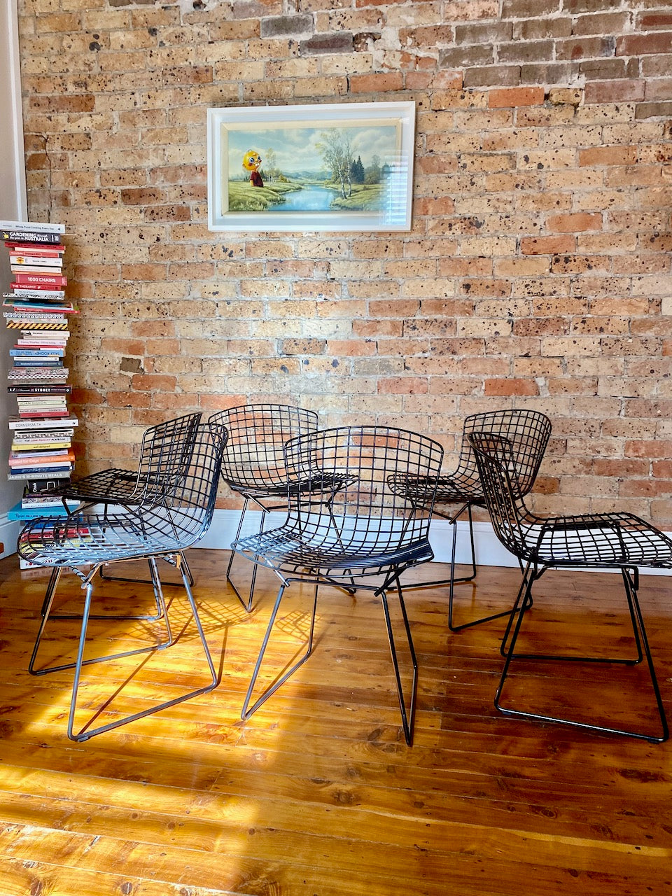 Set of Six Knoll Bertoia Side Chairs