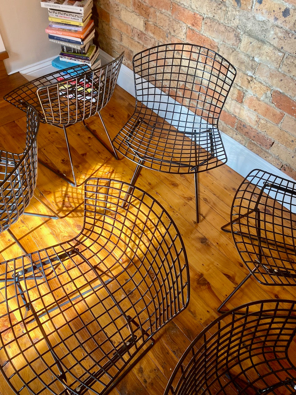 Set of Six Knoll Bertoia Side Chairs