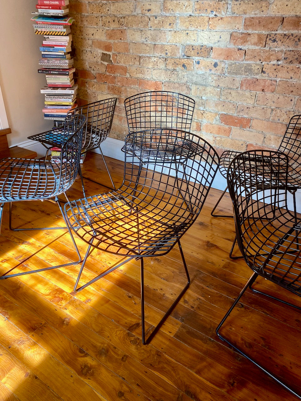 Set of Six Knoll Bertoia Side Chairs