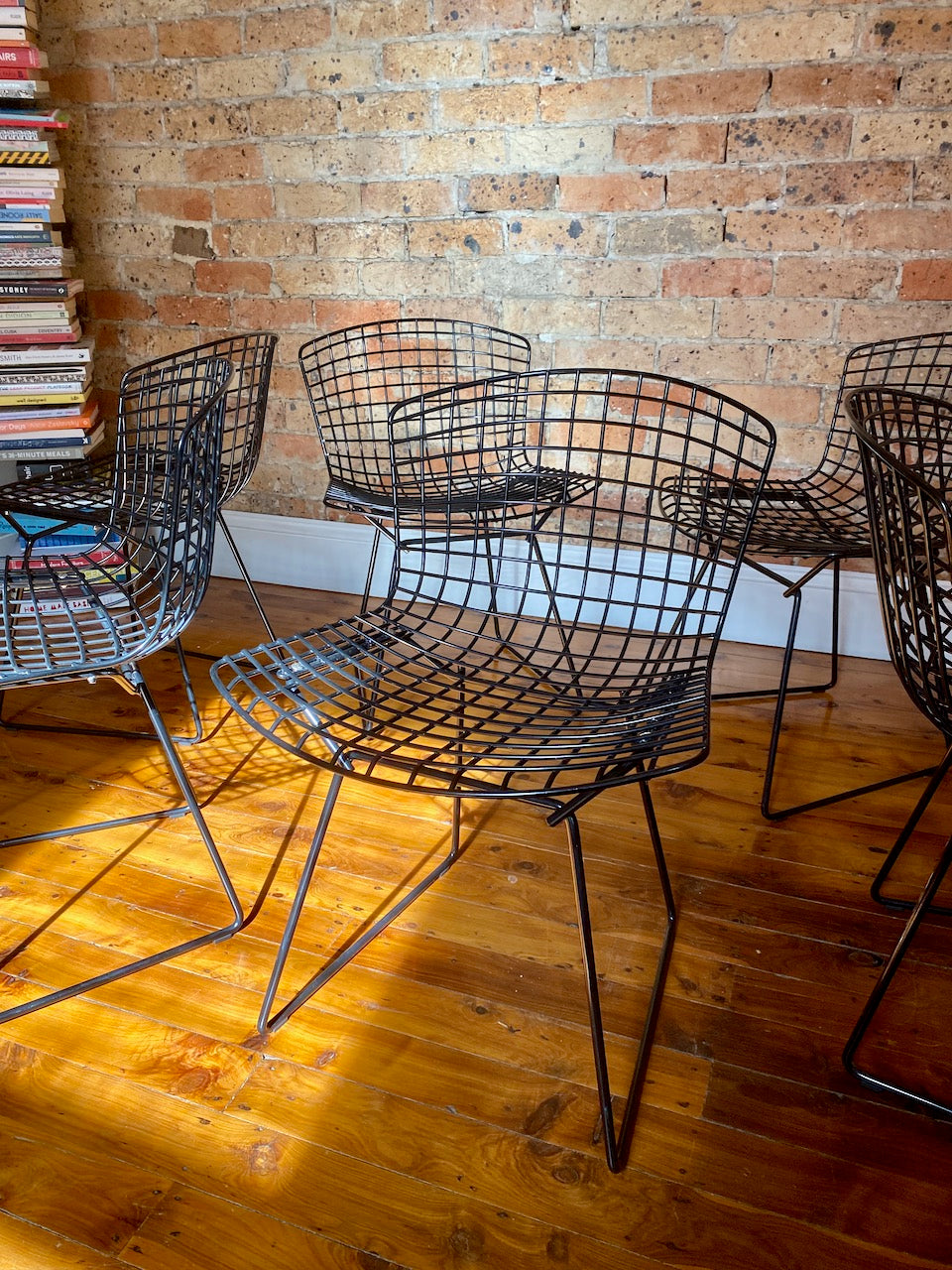 Set of Six Knoll Bertoia Side Chairs