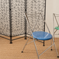 Vintage 3-Panel Spiral Metal Room Divider