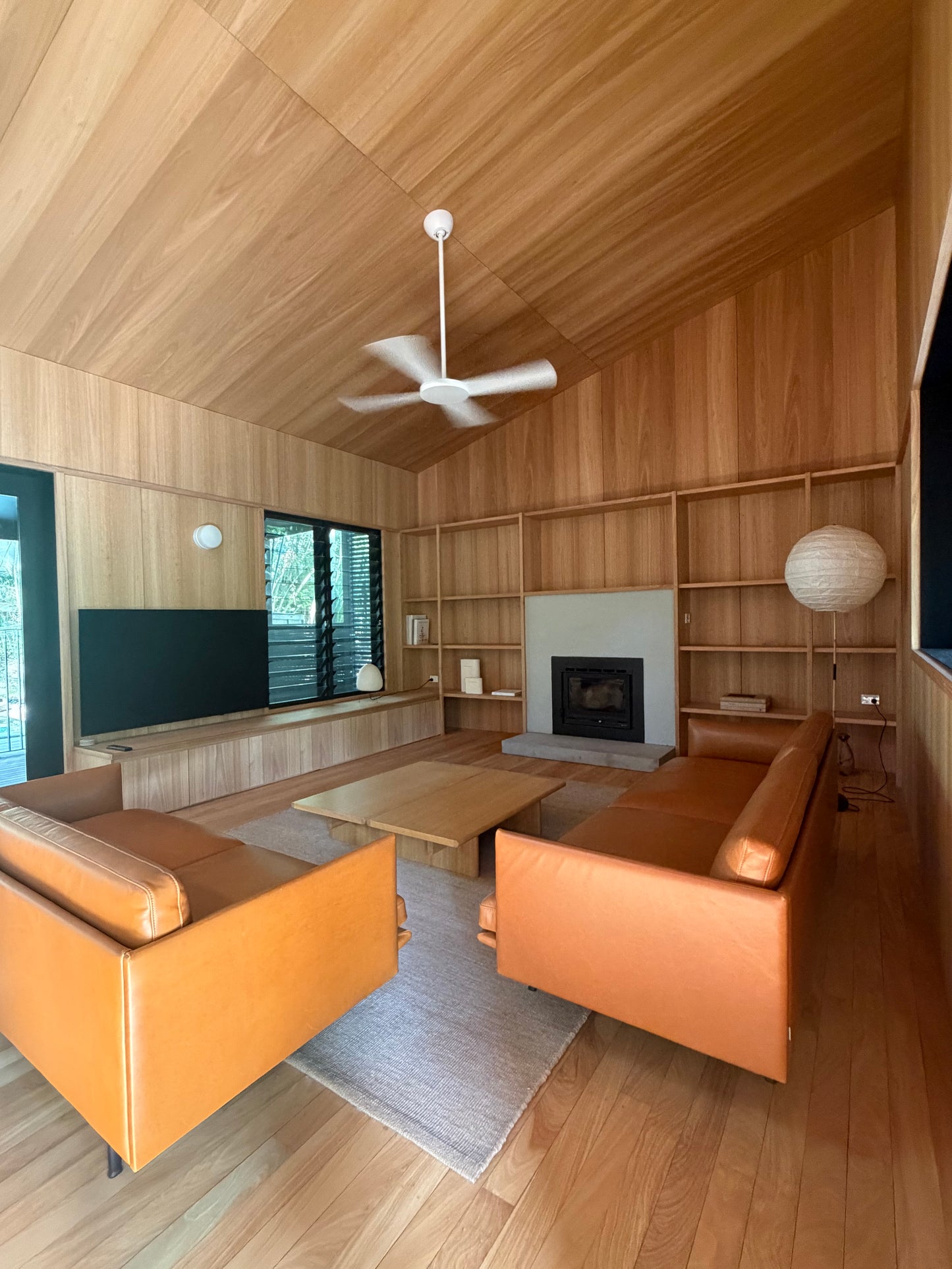 Muuto Outline Leather Three Seater and Two Seater Sofa