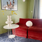 Burnt Orange Vintage Velvet Sofa