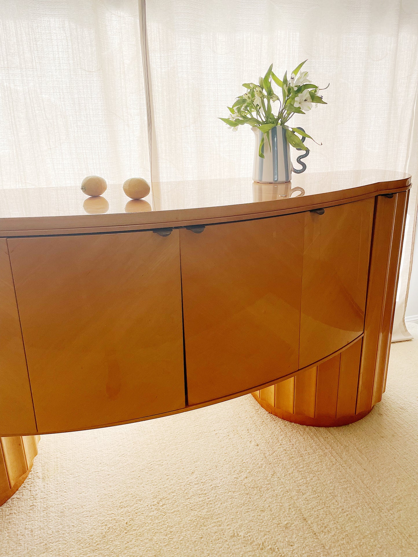 - Curved Art Deco Sideboard