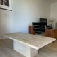- Vintage Unfilled Travertine Coffee Table