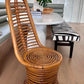 Vintage Rattan High Back Chair