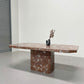 Rosso Bilbao Marble Dining Table