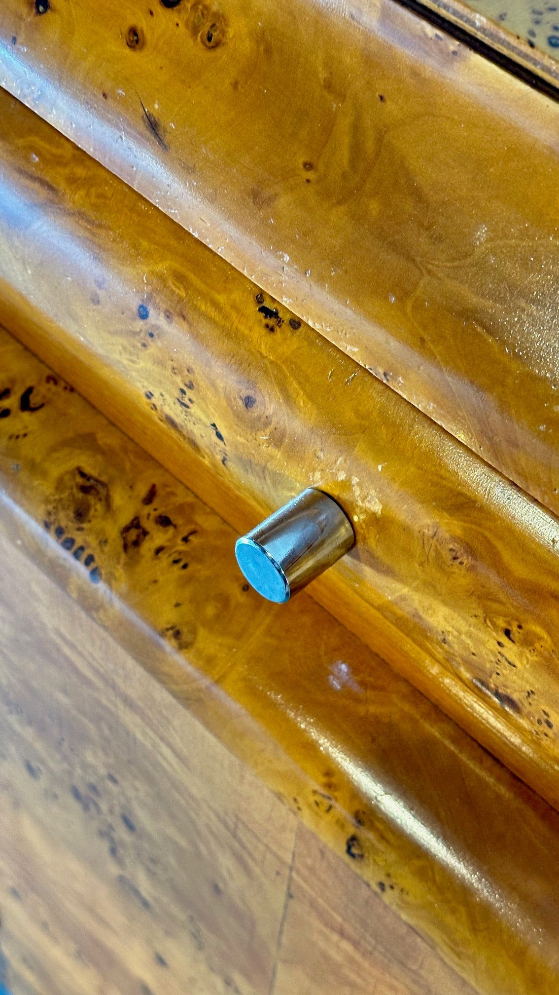 Mid Century Burlwood Sideboard