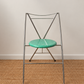 Set of 8 Vintage Chrome Dining Chairs with Terrazzo-Style Seats